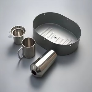 Προμηθευτής προσαρμοσμένου αλουμινίου ή SUS Deep Drawn Μεταλλικά εξαρτήματα βαθιάς έλξης\\/περιστροφής κάτω μέρος περίβλημα Μέταλλο σφράγισης